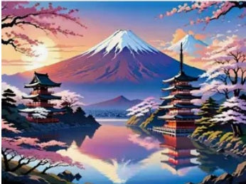 PAINT BY NUMBERS - Snowy moountains