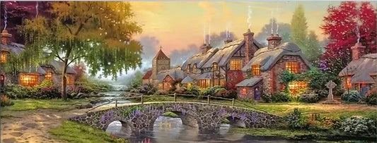 LARGE Forest Cottage 40x90cm