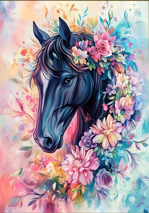 Flower horse