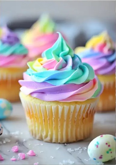 Colourful cupcakes