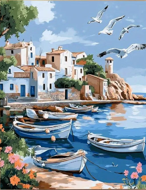 Paint by Numbers Boats