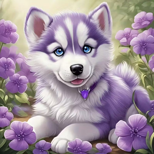 Purple puppy